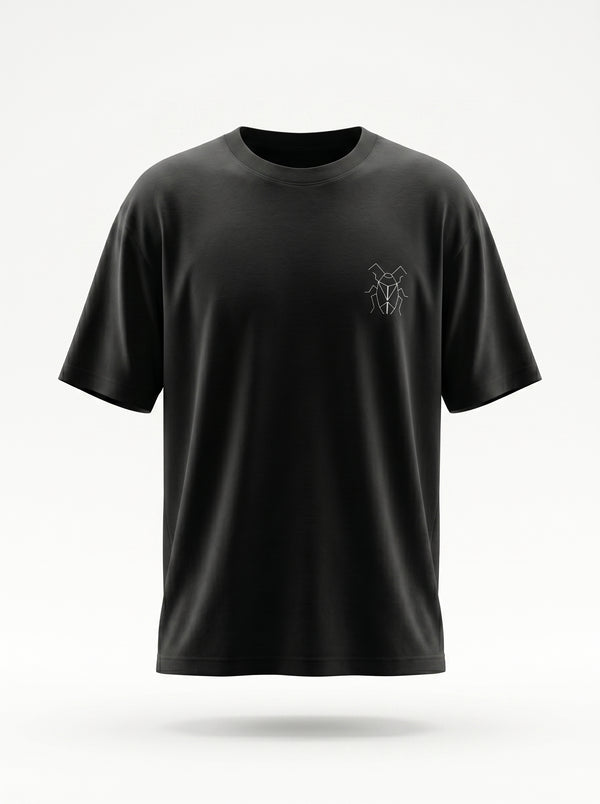 Proud Cockroach - Oversized Black T Shirt